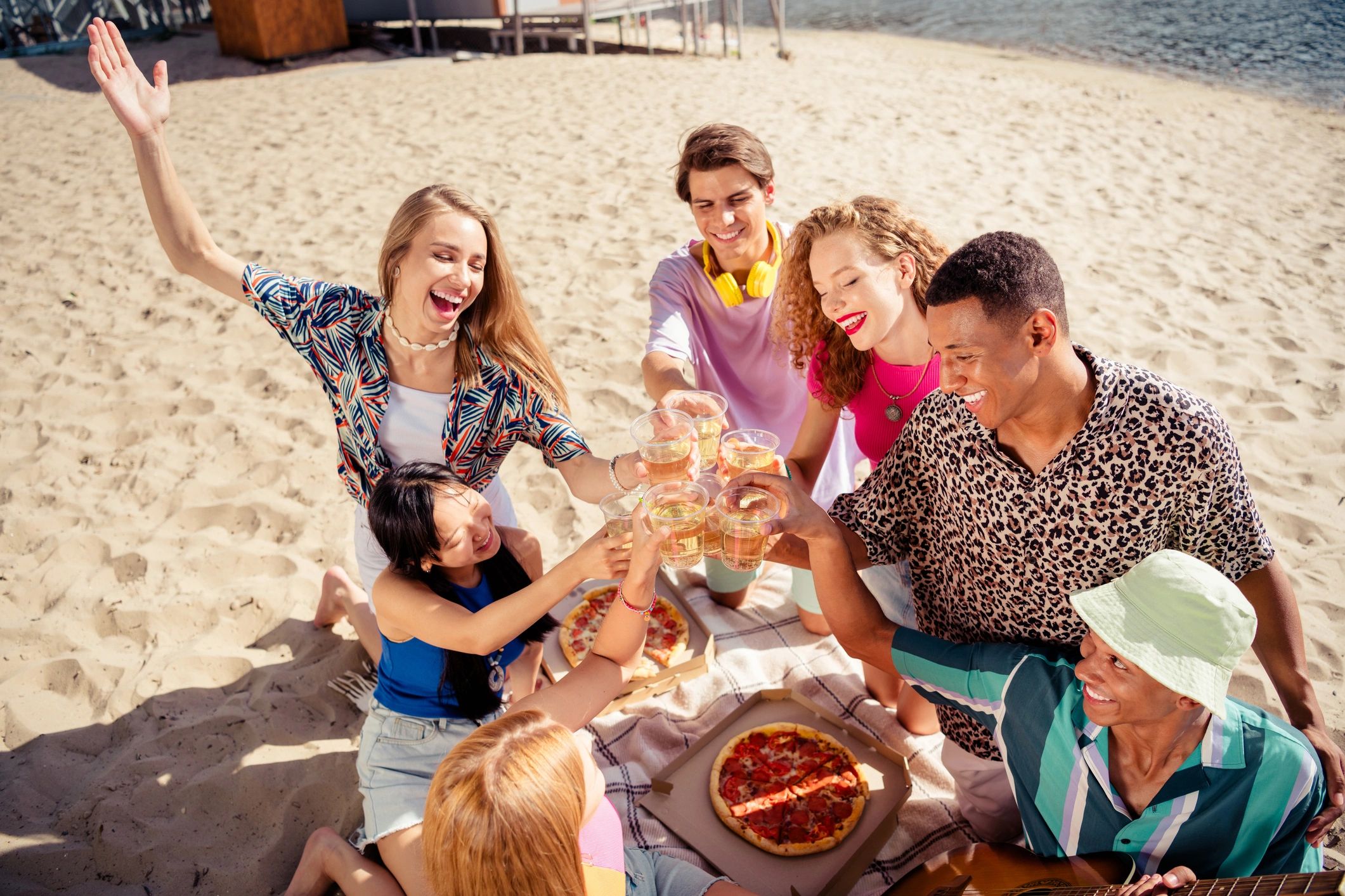 Pizza Party by the Shore